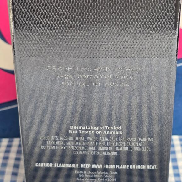 BBW Graphite Men's Collection Cologne 3.4 FL Oz. - Picture 2 of 2